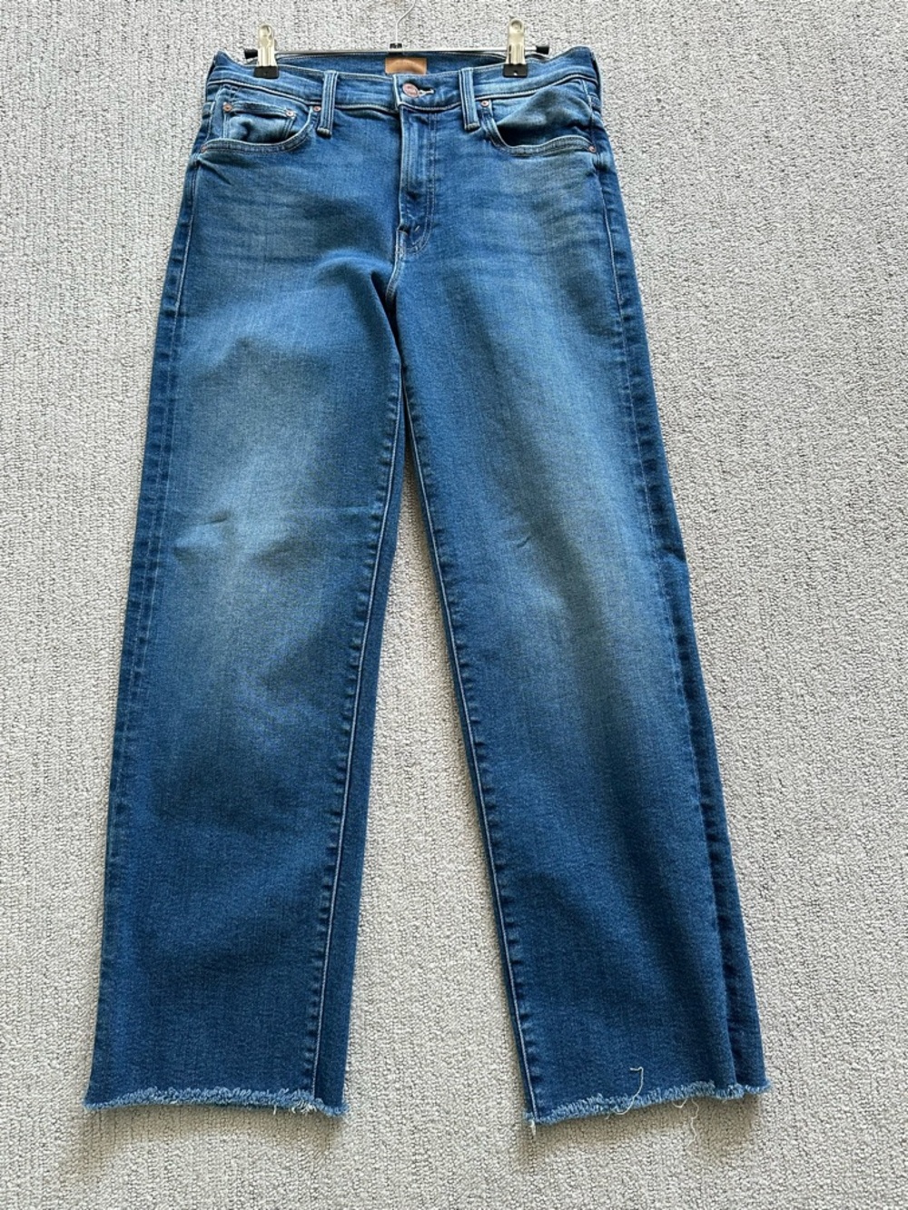 MOTHER The Mid Rise Rambler Zip Ankle Fray, in “Dugout Doobies,” size 26 - Picture 2 of 12